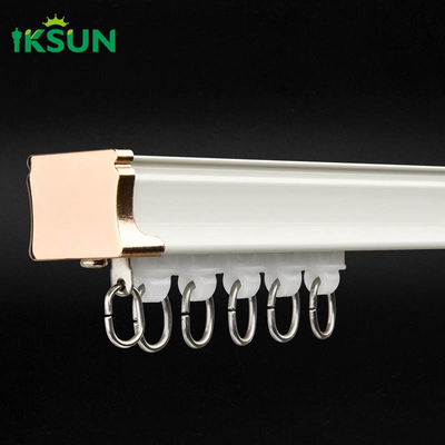 No Drilling Ceiling Mounted Curtain Track Durable  Good Physical Properties Curtain Rail For Office