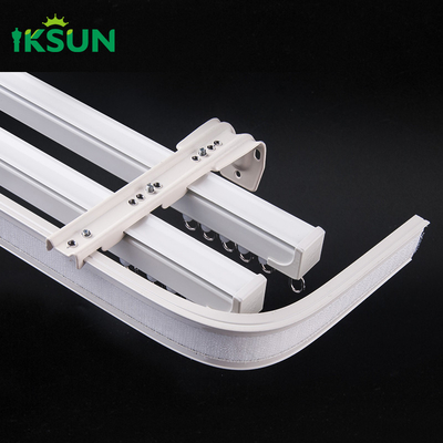 5.8m  Electrophoresis Wall Mounted Curtain Rail Elegant Design Track For Easy Installation