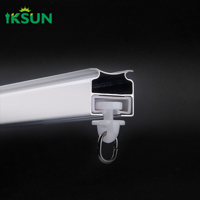 Electrophoresis Wall Mounted Durable Curtain Rail Custom Curtain Track With Sanding Process