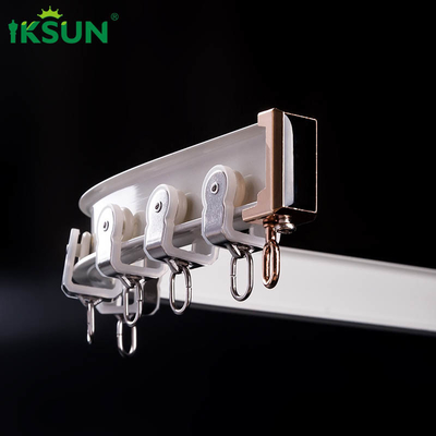 19ft Single Curved Curtain Rail Aluminium Ceiling Mount Bendable Curtain Track System