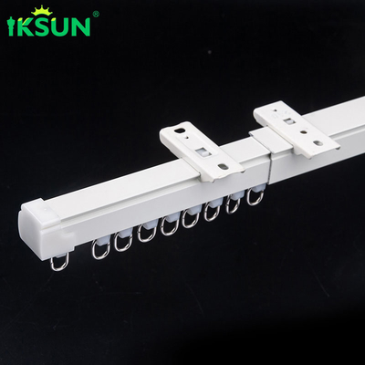 Aluminium Alloy Flexible Curtain Rail  With Curtain  Tracks Accessories For Living Dorm Room