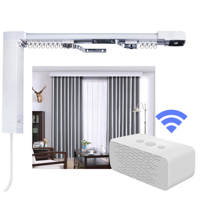 Automatic Remote Control Motorized Curtain Track Aluminium 6063 T5 Material