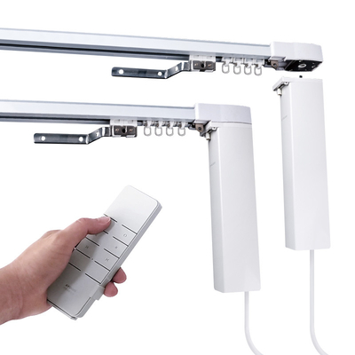 Automatic Remote Control Motorized Curtain Track Aluminium 6063 T5 Material