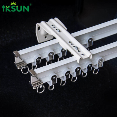 White Flexible Curved Curtain Track 0.8mm UltraThin For Hospital Resturant