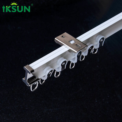 White Flexible Curved Curtain Track 0.8mm UltraThin For Hospital Resturant