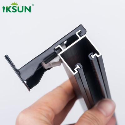 Matte Black Aluminium Curtain Track For Home Decoration 6.7m Length