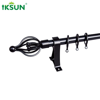 28mm Black Curtain Rod Rings Multifunctional For Living Room