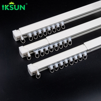 1m Adjustable White Aluminium Curtain Track Telescopic With Powder Coating