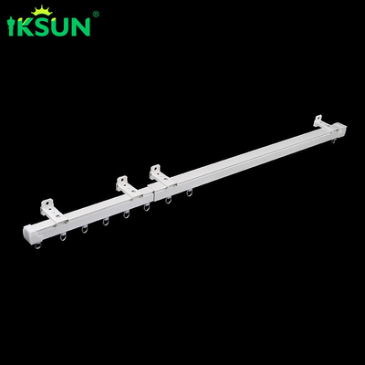 Flexible Telescopic Curtain Track Heavy Duty Wall Mount Multifunctional