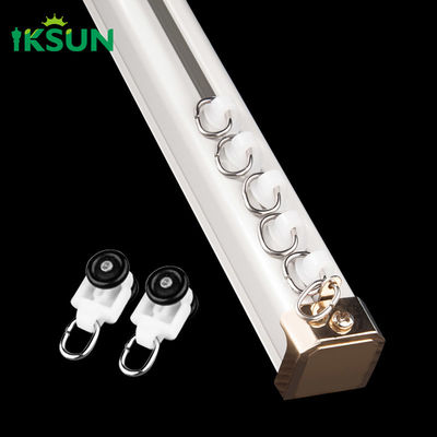 Aluminum Ceiling Sheer Curtain Track Double Bracket Free Curtain Rail ...