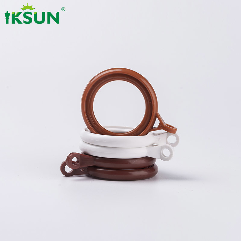 1.4" Rose Gold Curtain Rod Rings Modern Style ABS Plastic Material