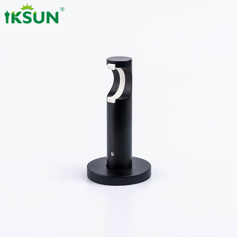 Embedded Hanging Single Hang Curtain Rod Holders Bracket Aluminium 6063 Material