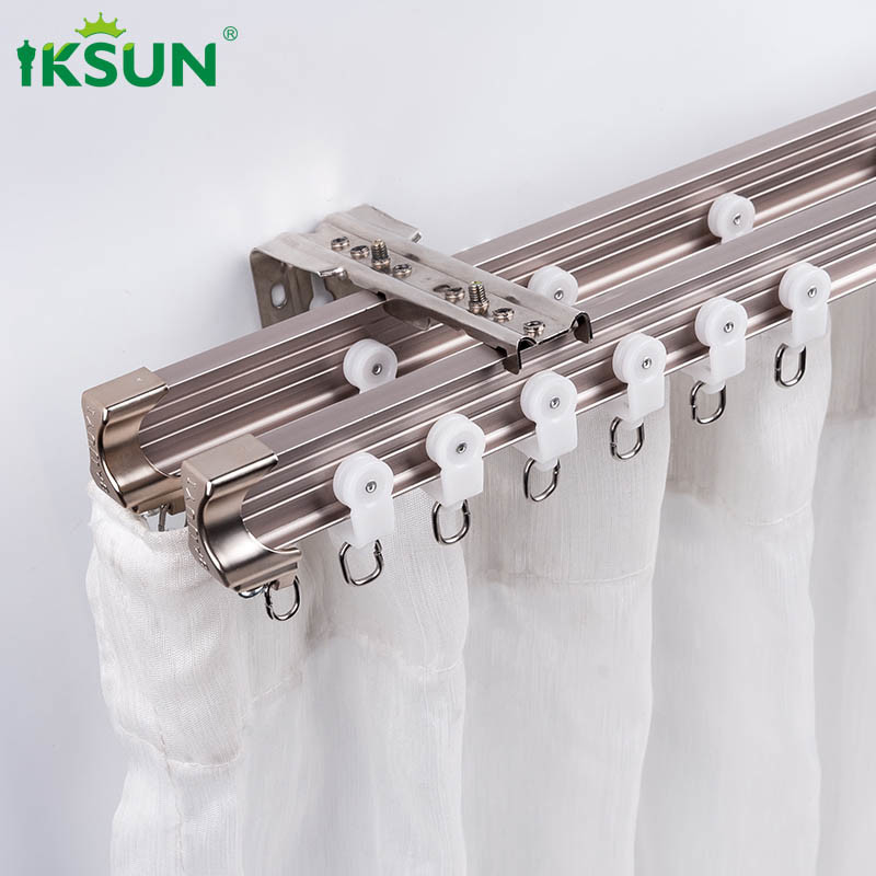 1.2mm Double Curved Curtain Track Bendable Heavy Duty Wall Mounted