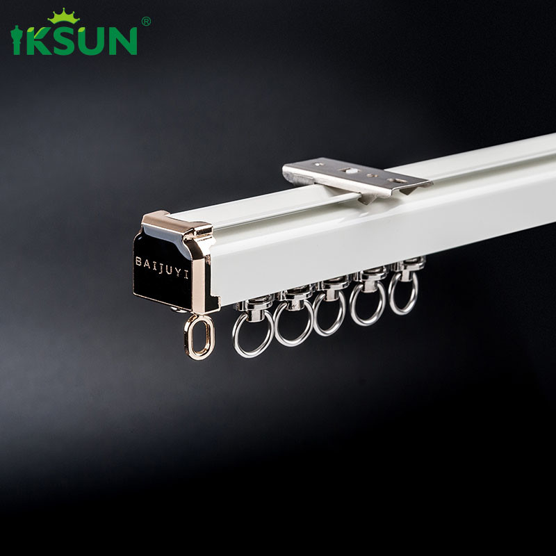1.2mm Aluminium Curtain Track Ceiling Mounted Aluminium Alloy 6063 Material