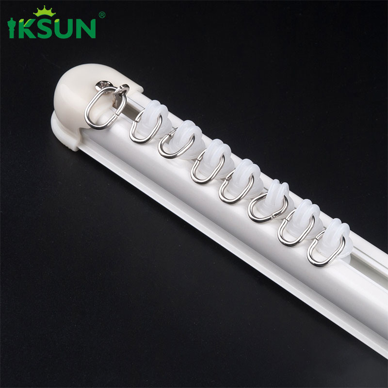 Multifunctional Aluminium Curtain Channel , White Ceiling Curtain Track For Hotel