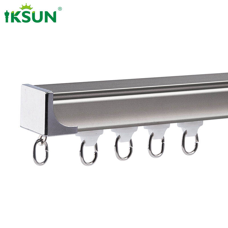 0.9mm Ripple Fold Aluminium Curtain Track For Window Shower Room