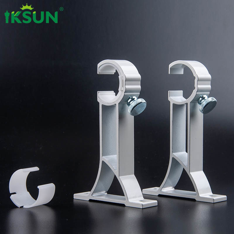 2.5mm Thickness Curtain Rod Brackets With Electrophoresis Anodized Treatment