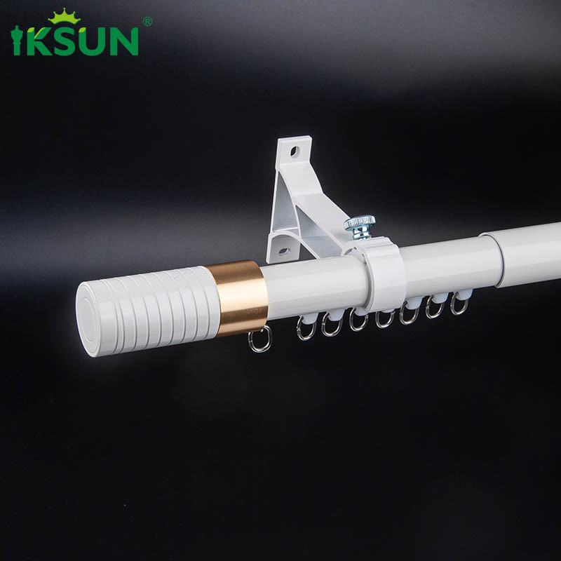 28" - 55" Pipe Drapery Metal Adjustable Curtain Rod Telescopic Tension Curtain Pole