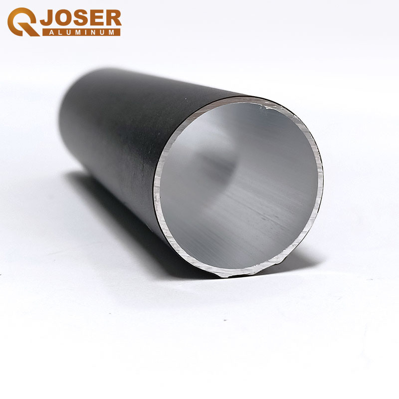 Iksun 43mm Anodized Round Aluminium Extrusion Roller Blind Pipe With Groove