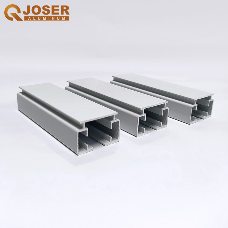 Iksun Electrophoresis White Somfy Electric Track Aluminum Profile Rail 1.3mm Thick