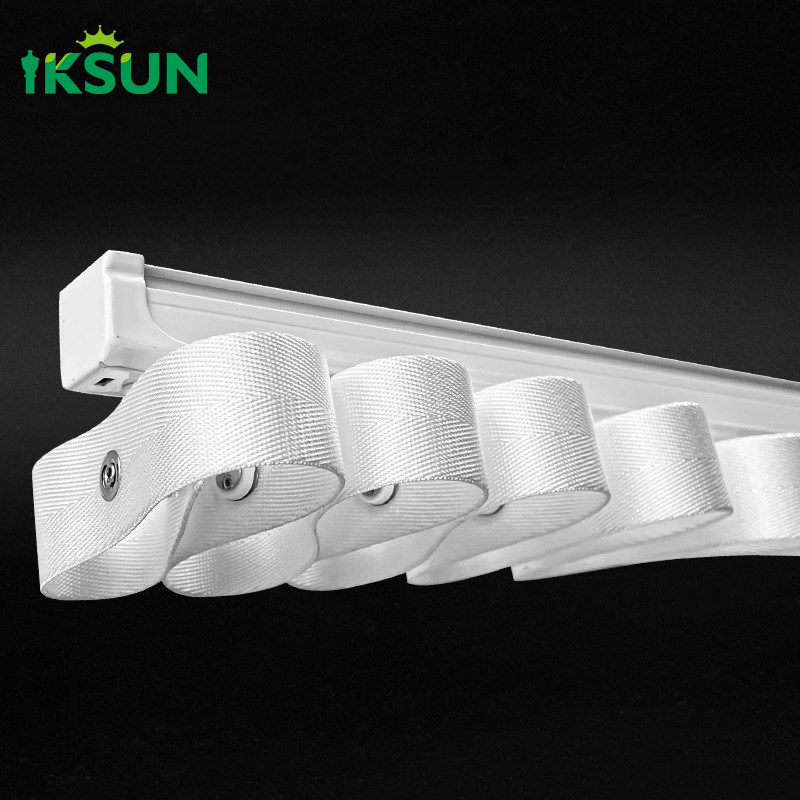 IKSUN Manufacturer 30m Ripple Fold Wave Curtain Track Aluminium S Fold