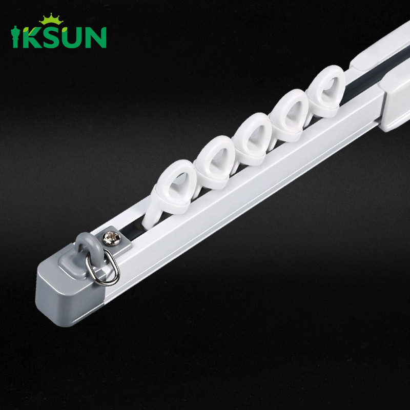 Single Aluminum Extrusion Extendable Curtain Track Ajustbale Curtain Rail T5