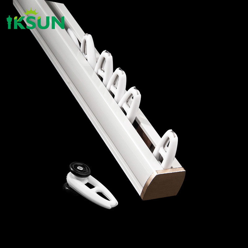 Double Track Ceiling Curtain Rail Aluminum Profile Extrusion Rail For Home Decoration