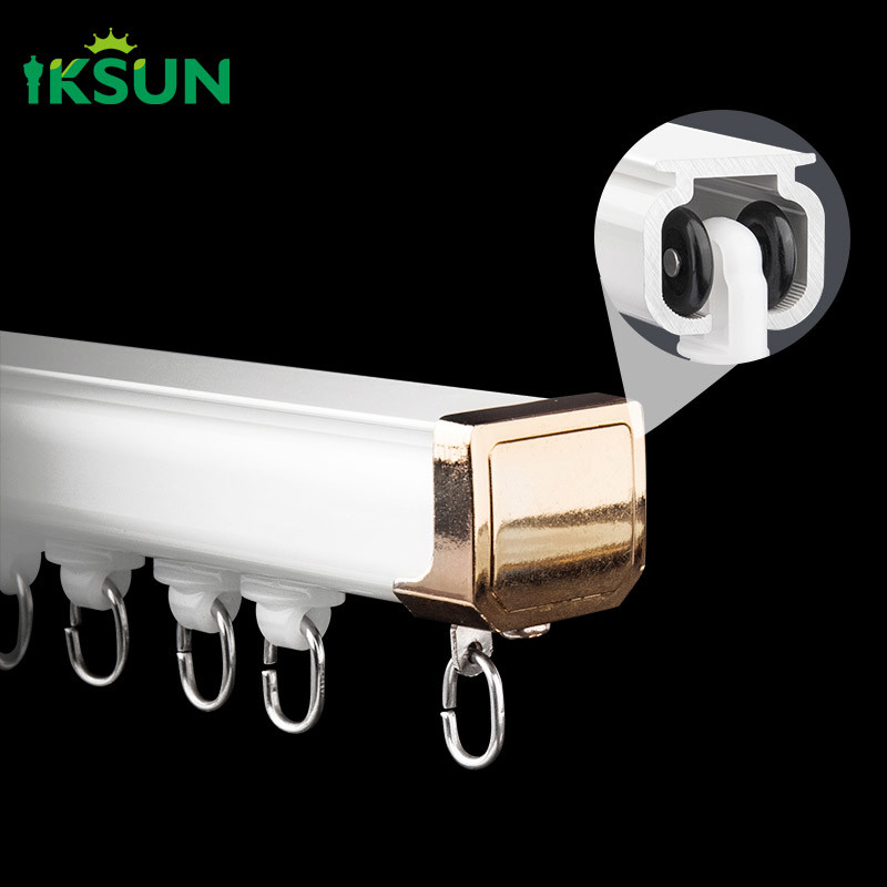 Square 6063 Aluminium Curtain Rail With Accessories