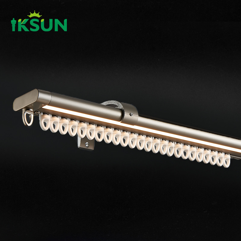 1.0mm Bendable Curtain Single Track Heavy Duty Aluminum LED Light Track Rail