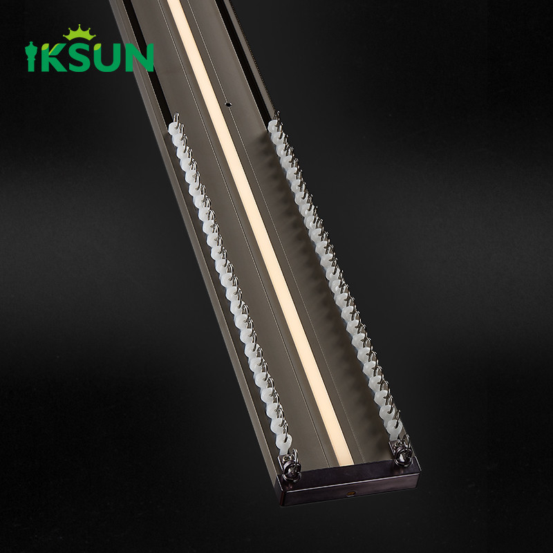Factory Light Curtain Track  Double Ceiling  Mounted Led Curtain Rail