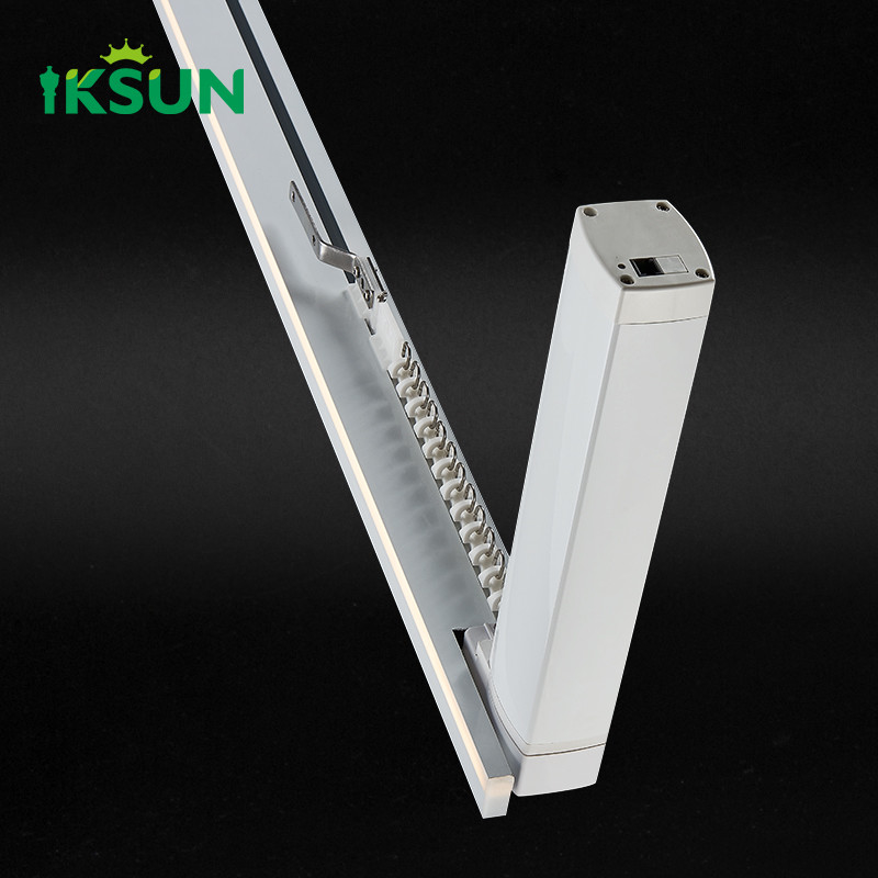 Customize  Electrophoresis LED Electric Curtain Track Light  Linear  Recessed Silent Window Treatment