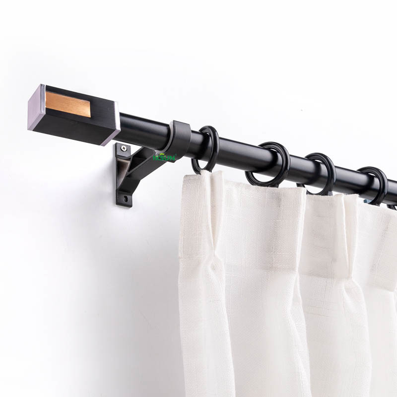 Unique Design Fashion Curtain Rod Recessed Sliding Smooth Shower Curtain Rod Set
