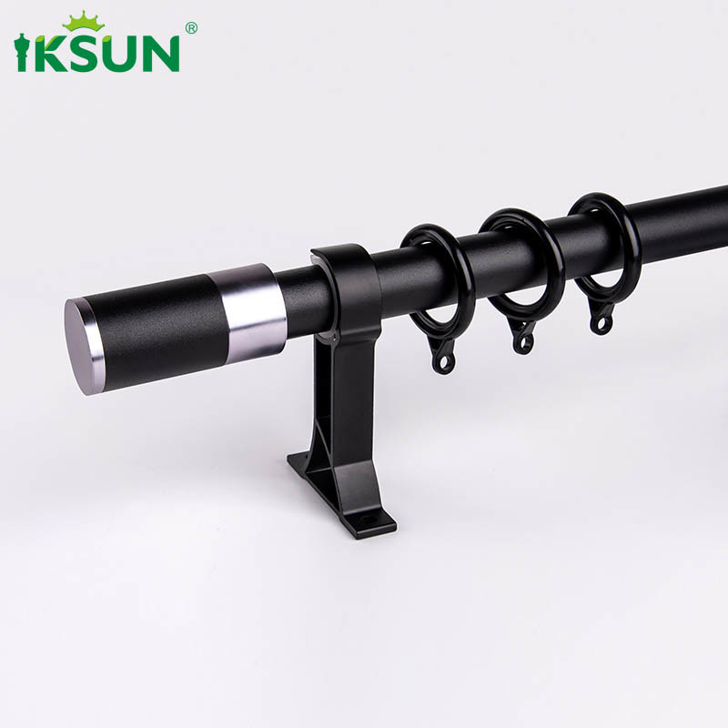 1.2mm Aluminum Fashion Roman Rods Curtain Pole Set For Living Dorm Room