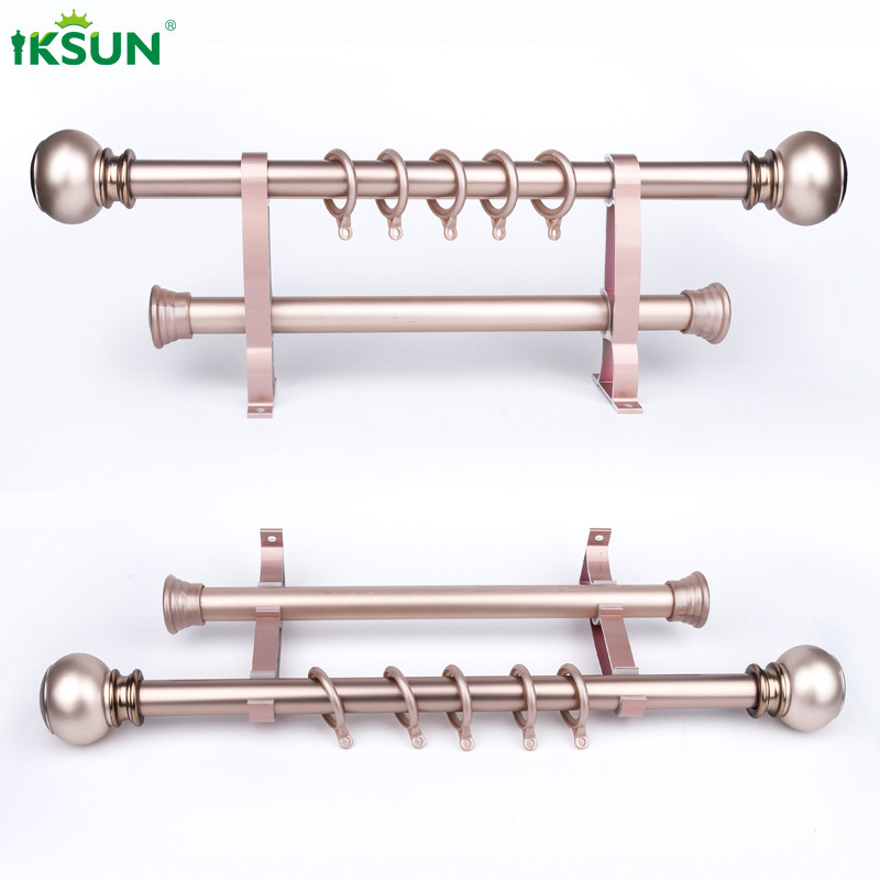 High Quality Curtain Rod Aluminum Alloy Ceiling Mouted Roman Pole Window Treatment  For  Office