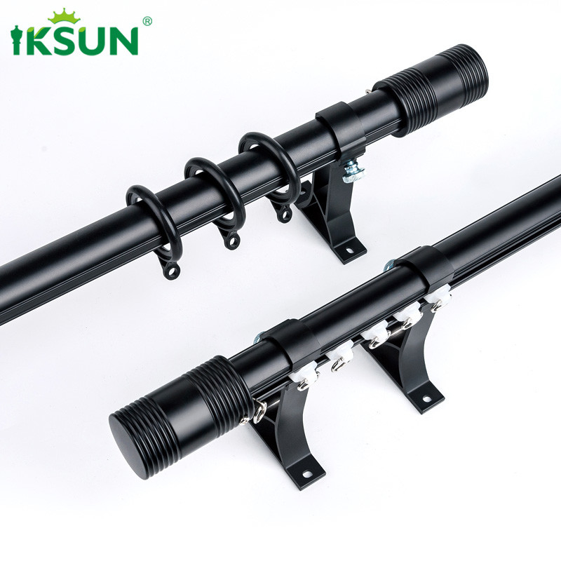 Manufacturer  Aluminum Alloy Roman Rod Custom Material Window Curtain Poles  For Windows