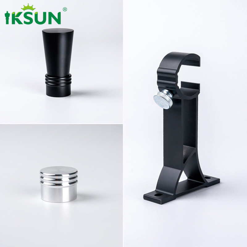 High Quality Roman Rod Aluminum Fashion Curtain Pole Of The Slide Invisible-Designed Bracket Curtain Rods And Rails