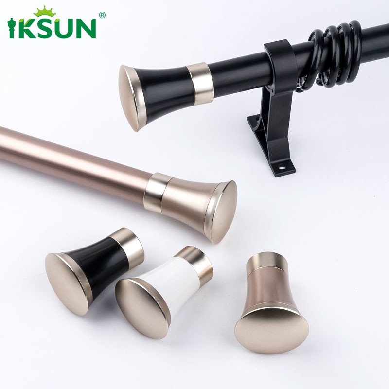 Classical Rome Rod Adjustable Drapery Rods & Brackets  With Brackets Fittings Set For Outdoor