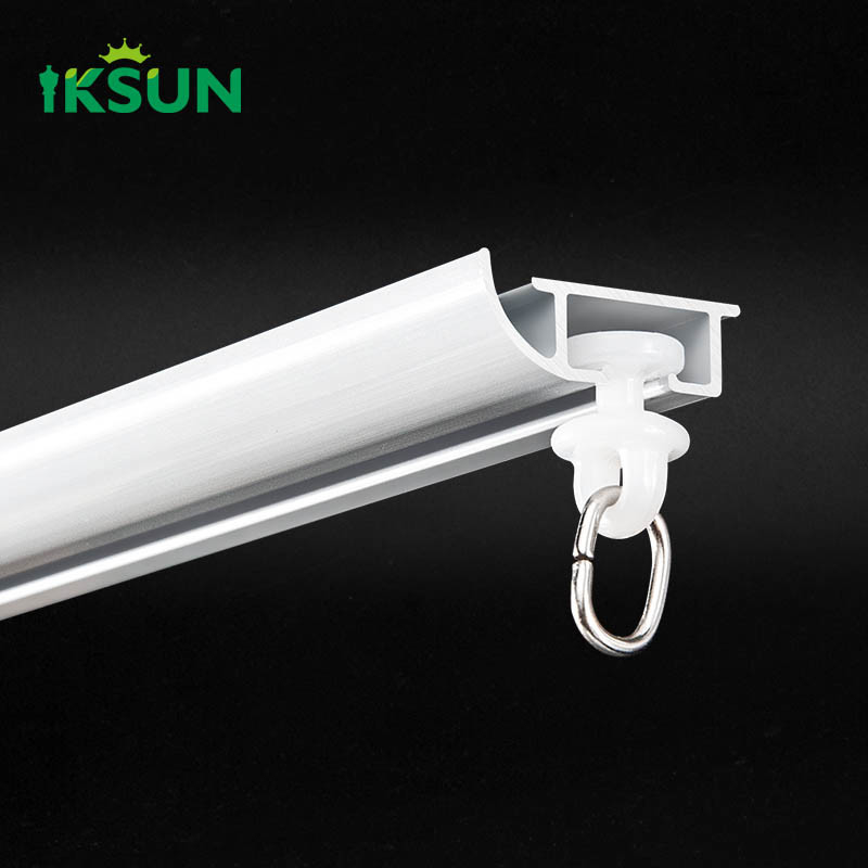 Strong Load-Bearing Force  Bendable Track Sliding Aluminum Blind Curtain Track For inner opening windows