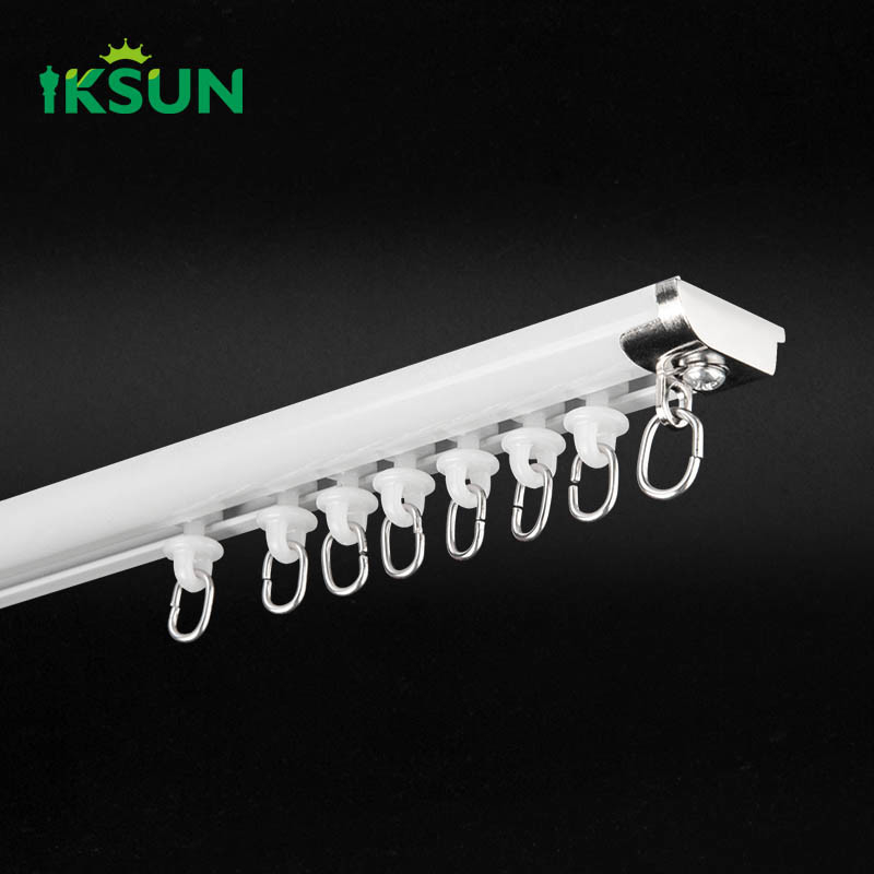 Easy Assembled Screwfix Bendable Track Aluminium Not Fade Curtain Rail For Household
