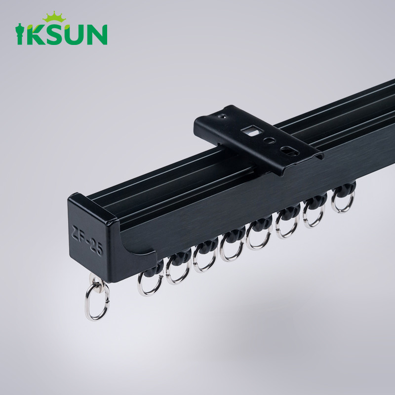 Anti-Corrosion Easy Assembled   Curtain Track Aluminium Curtain Rail With Nano Mute