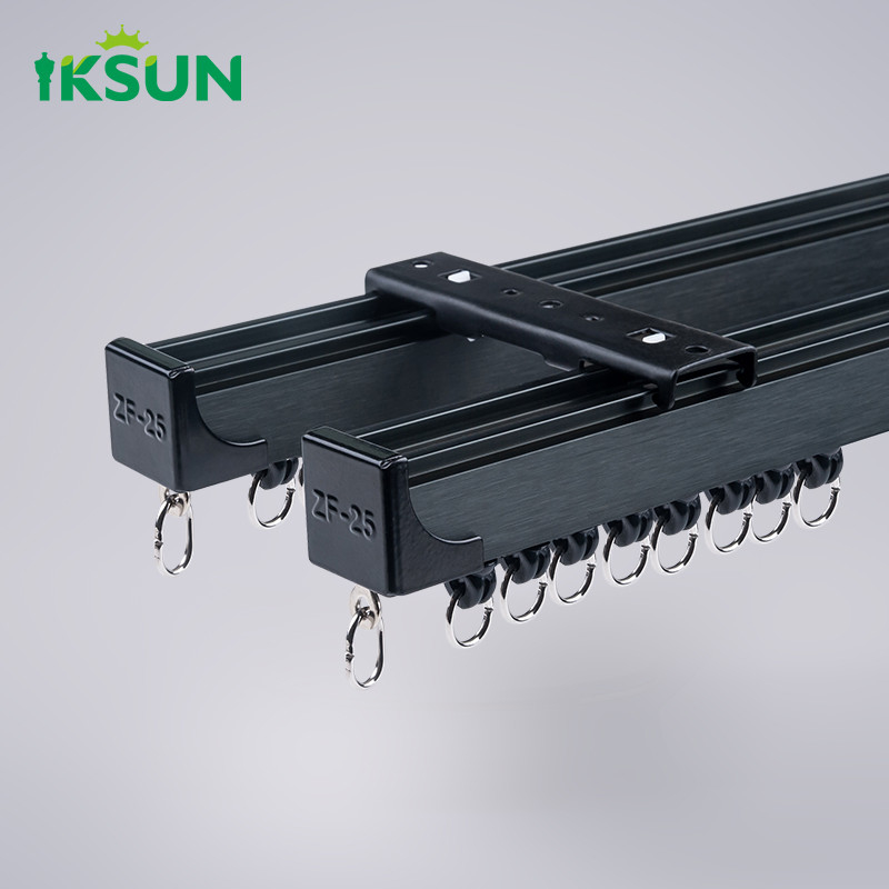 Abrasion Resistant New Design Ceiling Mouted Curtain Track Durable Curtain Rail For Home Decoration
