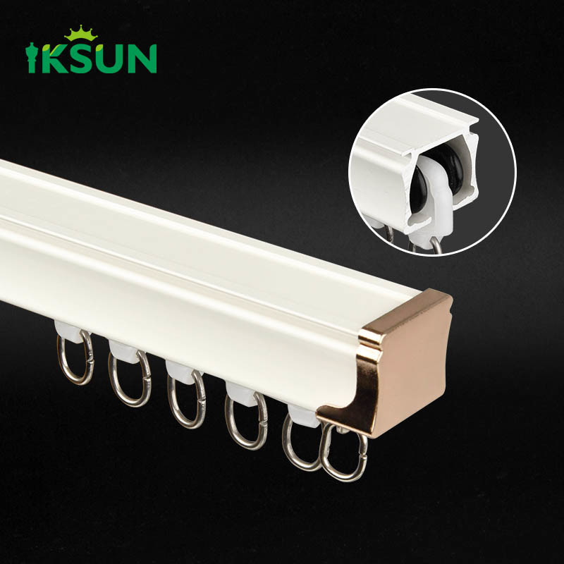 Not Fade Recessed Curtain Track Selectable Curtain Rail With Silent Strip For  Living Dorm Room