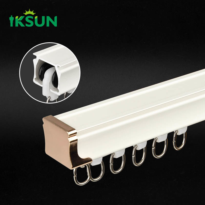 High Quality Aluminum Curtain Track Durable Curtain Rail Window Treatment  For Home Decoration