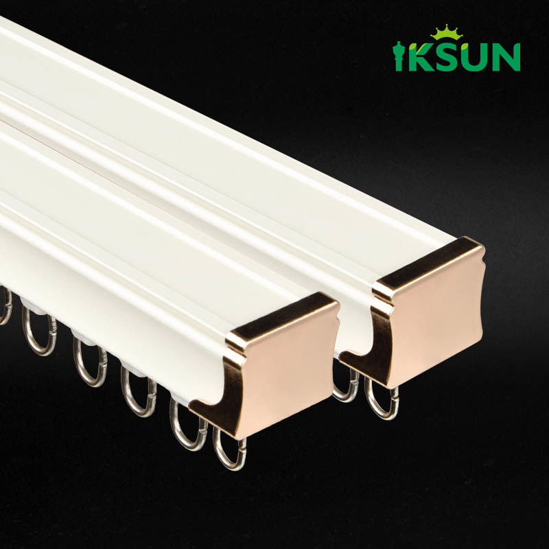 Industrial New Style Curtain Track Ceiling Fast Fit Wall Mounted Curtain Rail  For Hotel