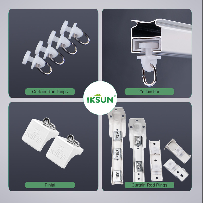 Effortless Gliding Durable Design Curtain Rail  Aluminum  Curtain Track System  For Privacy