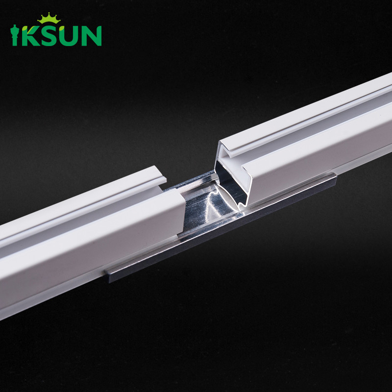 Electrophoresis Wall Mounted Durable Curtain Rail Custom Curtain Track With Sanding Process