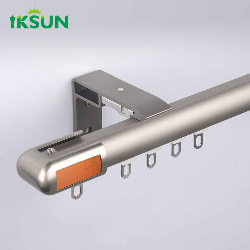 Modern Design 28mm Aluminum Curtain Rod Double Rail Curtain Rod  Include Accessories