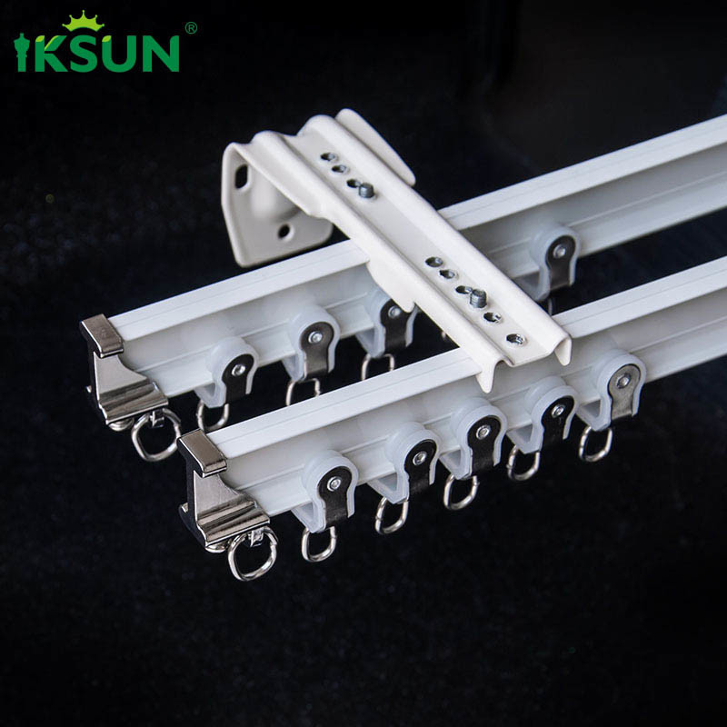 White Flexible Curved Curtain Track 0.8mm UltraThin For Hospital Resturant
